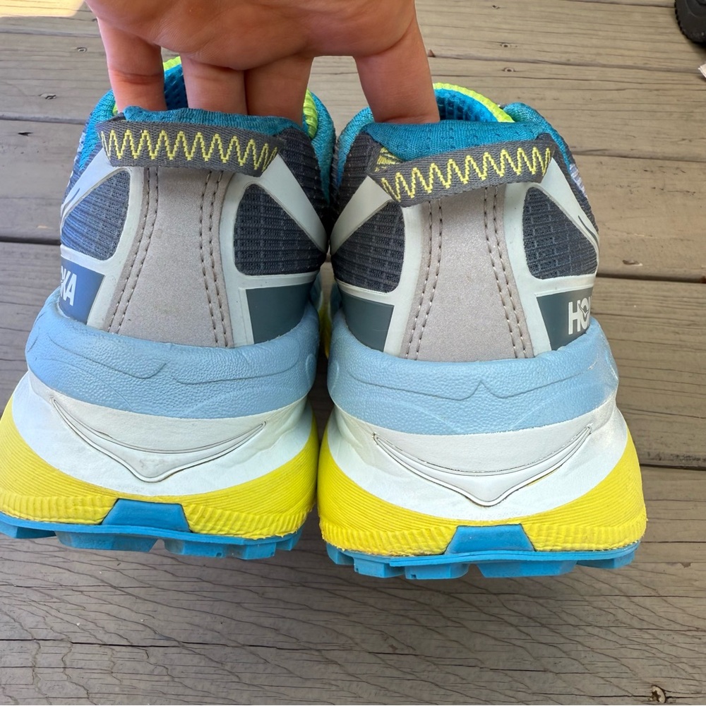 Hoka Mafate Origins trail running shoes in Goblin Blue and Diva Blue size 9 - Picture 8 of 14
